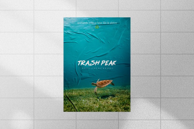 Trash Peak poster océano